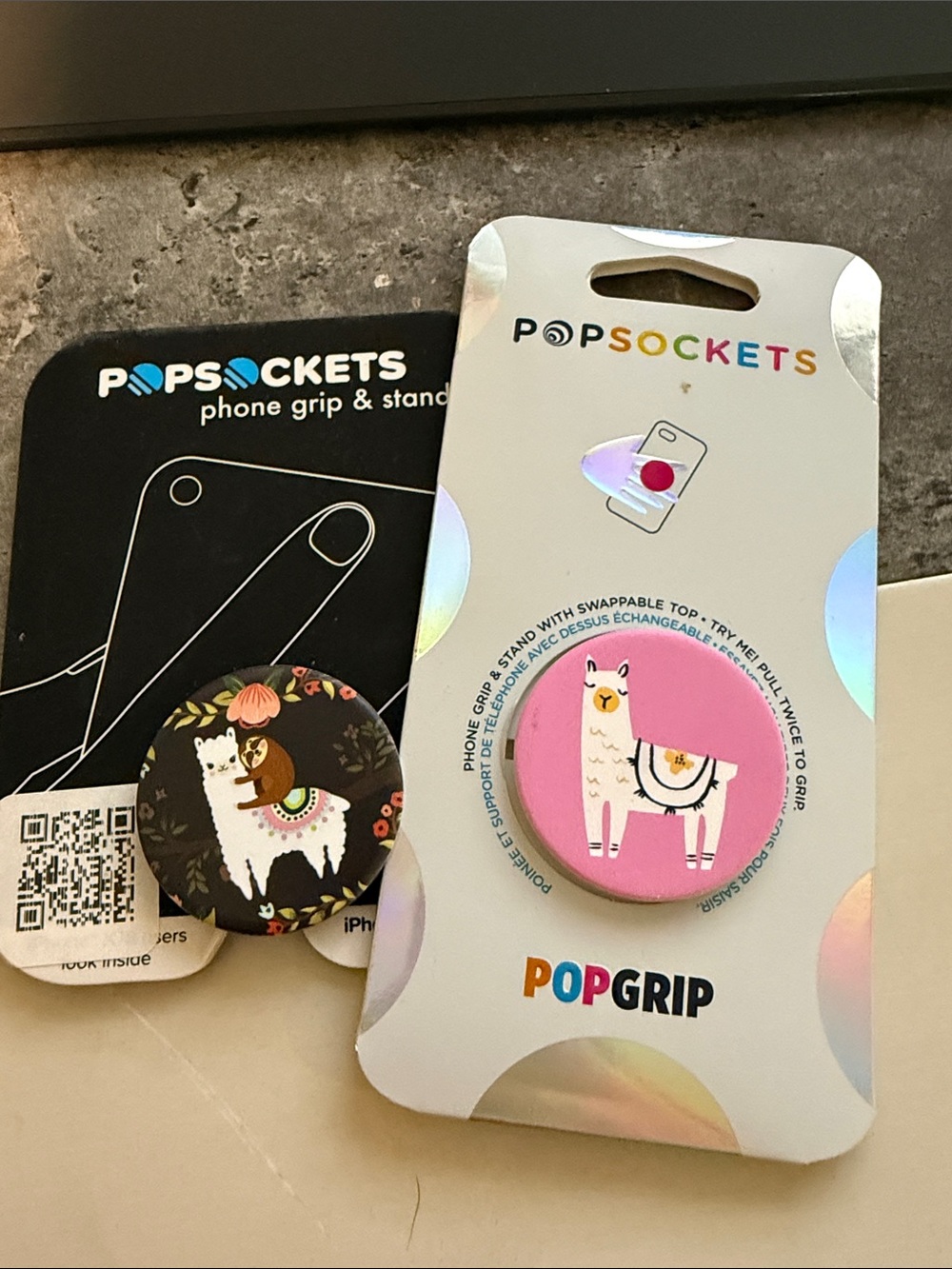 Llama Pop Socket Duo